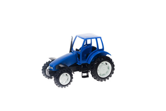 Childs toy tractor in blue