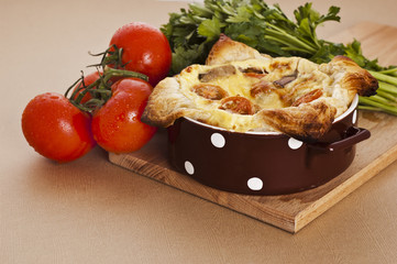 quiche with tomatoes