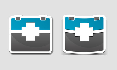Obraz premium First aid kit icon.