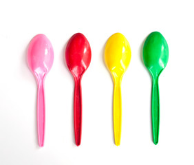 colorful baby spoons