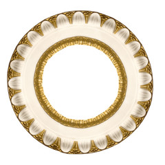 circle gold frame