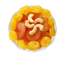 Dried apricots and lemons with cashew