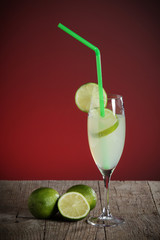 Coctail with fresh limes