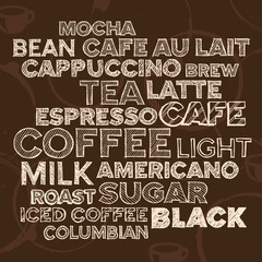 Coffee text elements