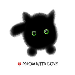 Valentine's Day Cat Card