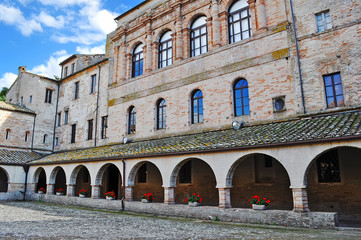 Fototapeta premium arcades of an old building