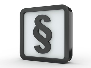 Button Paragraph schwarz