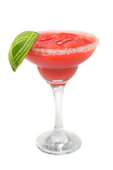 Cocktail margarita isolated on white background
