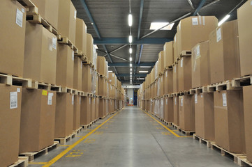 interior of a warehouse