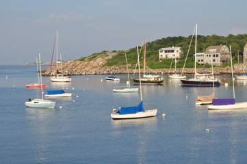 Fototapeta na wymiar Scenic Rockport Harbor, Massachusetts