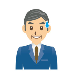 ビジネスマン C 表情3 苦笑い