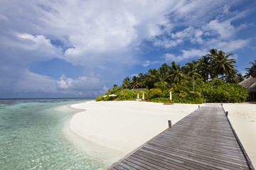 luxury hotel in tropical island