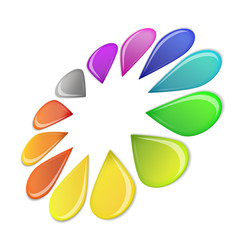 Color Wheel isolated on white background