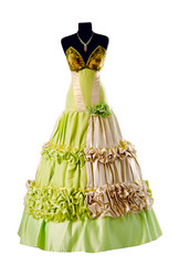 dress on a mannequin isolated