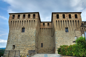 Fototapeta na wymiar Castle of Varano de' Melegari. Emilia-Romagna. Italy.