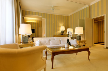 luxury suite in hotel