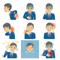 ビジネスマン C 病気