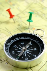 map and compass © sergign