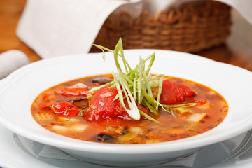Italian soup served with bread