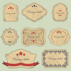 vintage labels set
