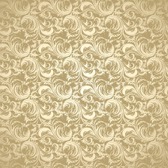 Vintage floral seamless pattern