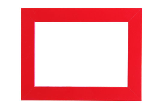 red photo frame