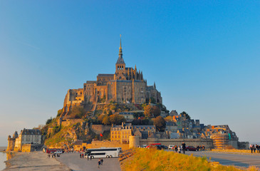 Mont St. Michel at sunset