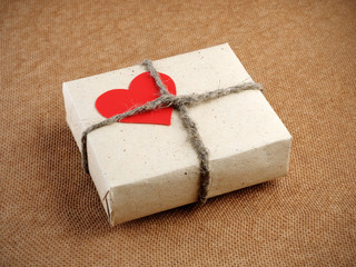 Vintage Valentines Day gift box