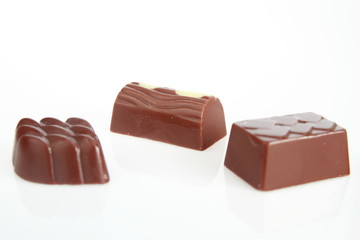 three fine chocolates
