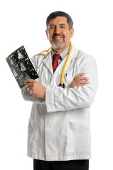 Doctor Holding Ultrasound Film