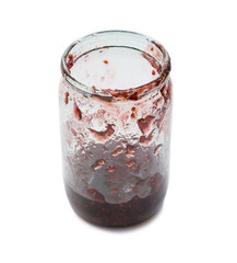 jam-jar on white background