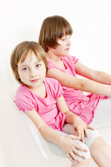 portrait of two sisters