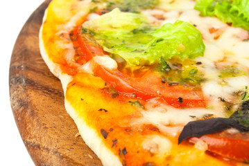 Obraz na płótnie Canvas Closeup picture of pizza