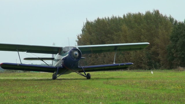 The AN-2 aircraft on the airfield
