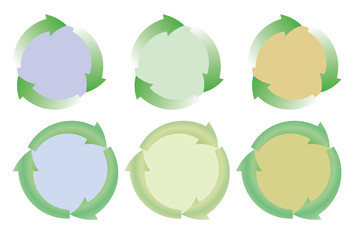 set of recycle icons vector illustration