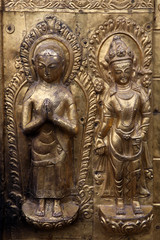 Fototapeta na wymiar Rze¼ba hinduskich bogów