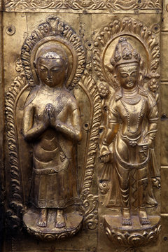 Sculpture of Hindu gods