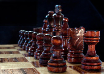 Close Up of a Game of Chess