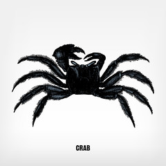 Engraving vintage crab.