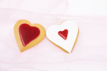 Biscotti a forma di cuore per San Valentino