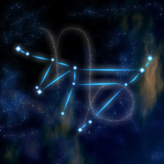 Capricorn constellation and symbol
