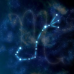 Scorpio constellation and symbol