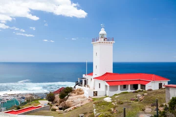 Selbstklebende Fototapeten Leuchtturm in Mossel Bay, Südafrika © michaeljung