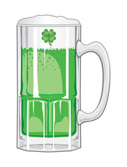 Green Beer With Clover