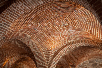 Arabic brick vault in Bujaco tower, Caceres, Spain