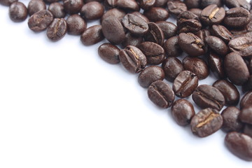 coffee bean white background