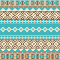 Geometrical ethnic ornamental seamless african style background