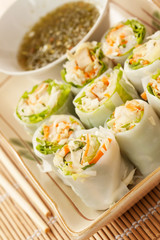 Wrap vegetable noodle