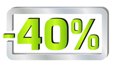 Rabatt - 40 %