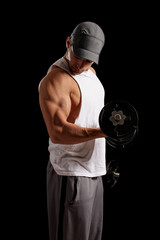 Man Lifting Weights